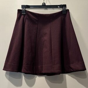 Kimchi Blue Deep Burgundy Skater Skirt